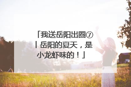 我送岳阳出圈⑦丨岳阳的夏天，是小龙虾味的！