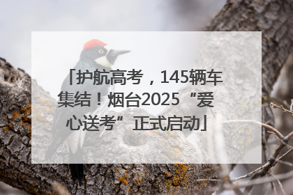 护航高考，145辆车集结！烟台2025“爱心送考”正式启动