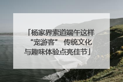 杨家界索道端午这样“宠游客” 传统文化与趣味体验点亮佳节