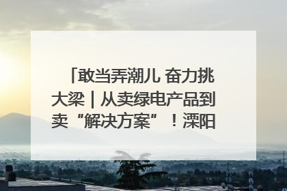 敢当弄潮儿 奋力挑大梁｜从卖绿电产品到卖“解决方案”！溧阳立足产业优势建成五大微电网示范项目