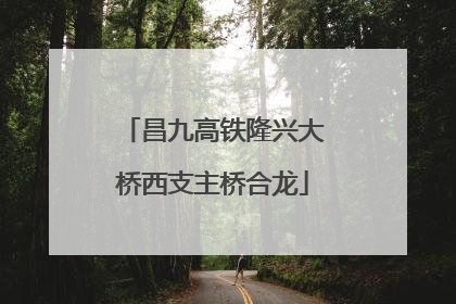 昌九高铁隆兴大桥西支主桥合龙
