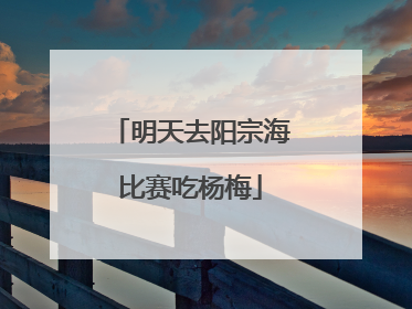 明天去阳宗海比赛吃杨梅