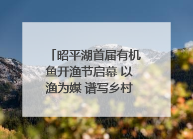 昭平湖首届有机鱼开渔节启幕 以渔为媒 谱写乡村振兴新篇章