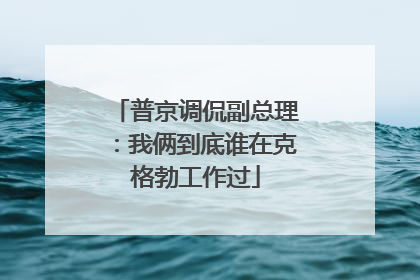普京调侃副总理：我俩到底谁在克格勃工作过