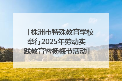 株洲市特殊教育学校举行2025年劳动实践教育暨杨梅节活动