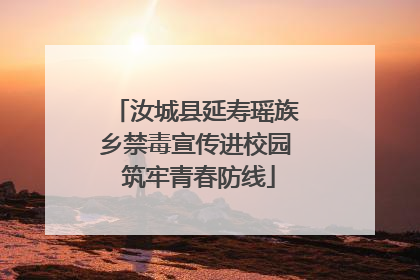 汝城县延寿瑶族乡禁毒宣传进校园 筑牢青春防线