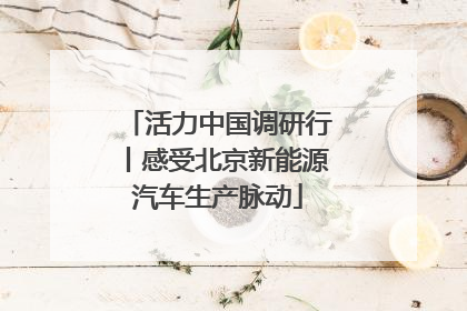 活力中国调研行丨感受北京新能源汽车生产脉动