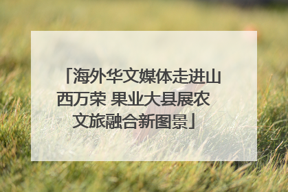 海外华文媒体走进山西万荣 果业大县展农文旅融合新图景