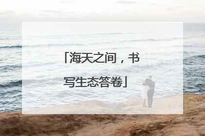 海天之间，书写生态答卷