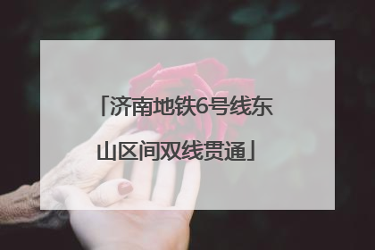 济南地铁6号线东山区间双线贯通