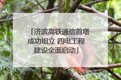 济滨高铁通信首塔成功组立 四电工程建设全面启动