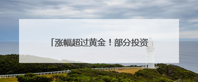 涨幅超过黄金！部分投资者换赛道投资这个产品