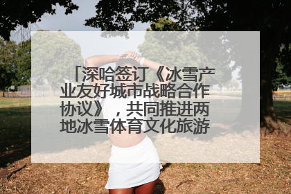 深哈签订《冰雪产业友好城市战略合作协议》，共同推进两地冰雪体育文化旅游高质量发展