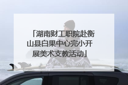 湖南财工职院赴衡山县白果中心完小开展美术支教活动