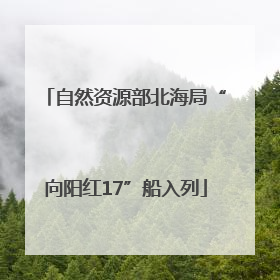 自然资源部北海局“向阳红17”船入列