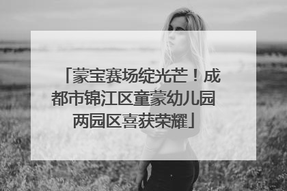 蒙宝赛场绽光芒！成都市锦江区童蒙幼儿园两园区喜获荣耀