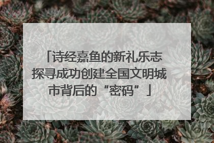 诗经嘉鱼的新礼乐志 探寻成功创建全国文明城市背后的“密码”