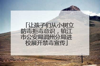让孩子们从小树立防毒拒毒意识，镇江市公安局润州分局进校展开禁毒宣传