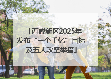 西咸新区2025年发布“三个千亿”目标及五大攻坚举措