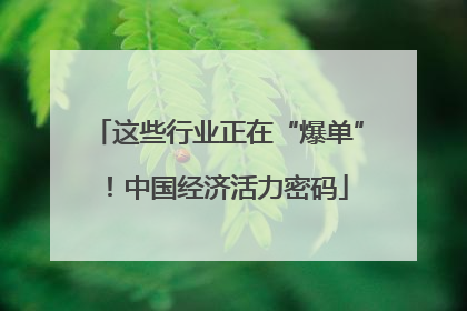 这些行业正在“爆单”！中国经济活力密码