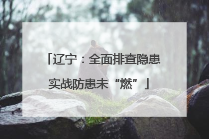 辽宁：全面排查隐患 实战防患未“燃”