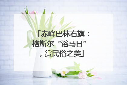 赤峰巴林右旗：格斯尔“浴马日”，赏民俗之美