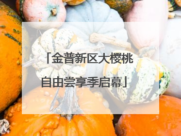 金普新区大樱桃自由尝享季启幕