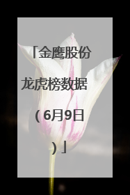 金鹰股份龙虎榜数据（6月9日）