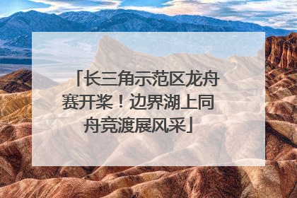 长三角示范区龙舟赛开桨！边界湖上同舟竞渡展风采