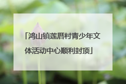 鸿山镇莲厝村青少年文体活动中心顺利封顶