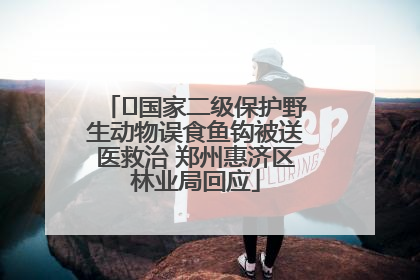 ﻿国家二级保护野生动物误食鱼钩被送医救治 郑州惠济区林业局回应