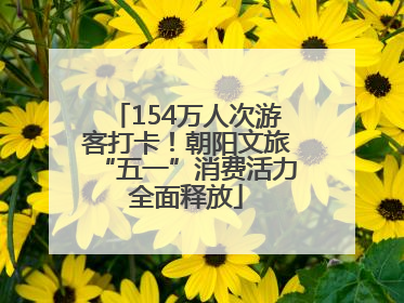 154万人次游客打卡！朝阳文旅“五一”消费活力全面释放
