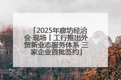 2025年廊坊经洽会·现场丨工行推出外贸新业态服务体系 三家企业首批签约