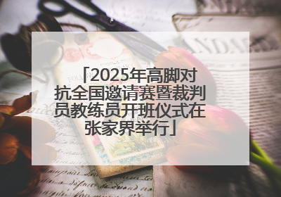 2025年高脚对抗全国邀请赛暨裁判员教练员开班仪式在张家界举行