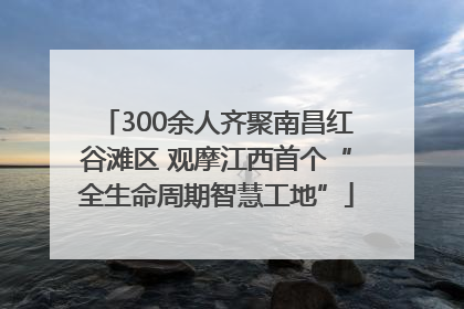 300余人齐聚南昌红谷滩区 观摩江西首个“全生命周期智慧工地”