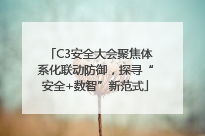 C3安全大会聚焦体系化联动防御，探寻“安全+数智”新范式