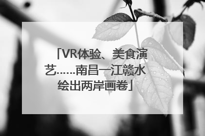 VR体验、美食演艺……南昌一江赣水绘出两岸画卷